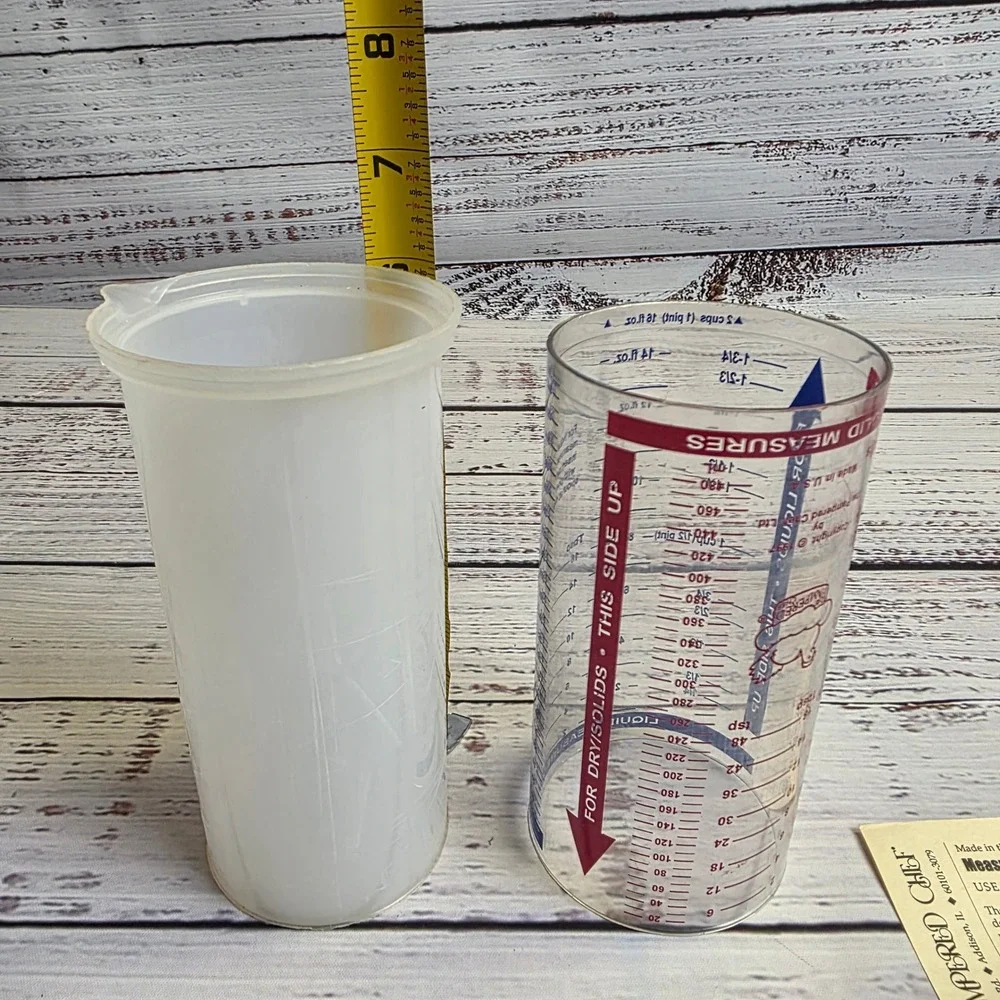 Pampered Chef Measure-All Cup 2225 Adjustable Liquid Dry Measuring Tool 2 Cup